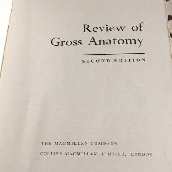 𝅺REVIEW of Gross Anatomy 2nd Edition 1969 Softcover - Picture 5 of 10